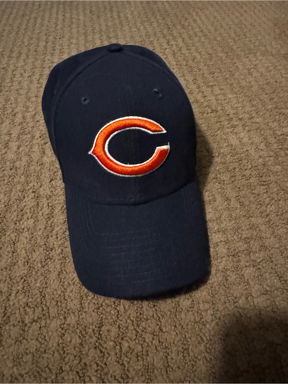 New Era Navy Baseball Cap with Orange C Logo
